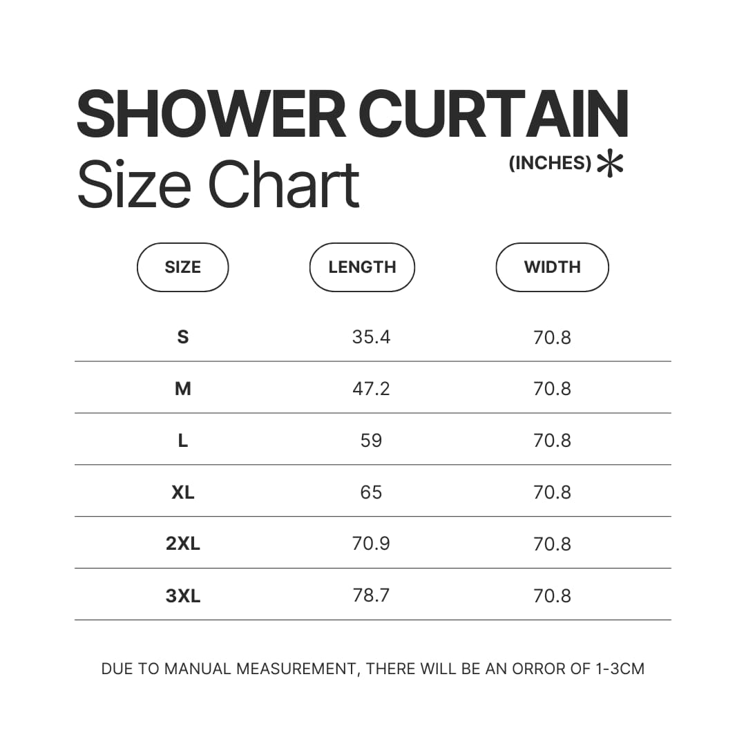 Shower Curtain Size Chart - Xenoblade Chronicles Shop